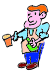 The barman at The BOTtle