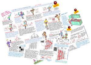A spread of AIU Academy cartoons